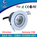 Langma Sample 2700K 3000K Dimmable No Driver 6W Samsung AC COB led downlight Lamp Paint White Ra>80 Indoor Lightings Warm White